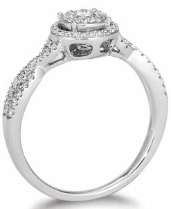 Le Vian Lla Diamond® Twist Halo Ring (3/8 Ct. T.w.) In Platinum -rings shop 18646537 fpx