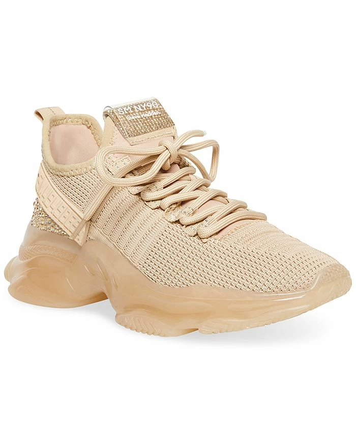 Steve Madden Women's Maxima Rhinestone-Trim Trainer Sneakers 1 Steve Madden Women's Maxima Rhinestone-Trim Trainer Sneakers