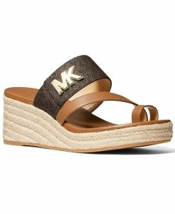 Michael Kors Women's Sidney Mid Wedge Espadrille Sandals