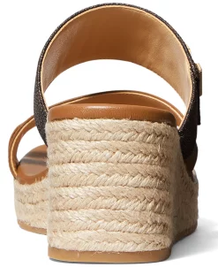Michael Kors Women's Sidney Mid Wedge Espadrille Sandals -rings shop 18704445 fpx