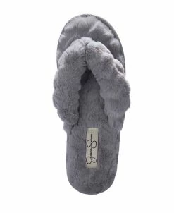 Jessica Simpson Women's Heart Plush Open Toe Thong Slipper -rings shop 18720850 fpx