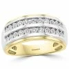 EFFY Collection ® Men's Diamond Double-Row Ring (1/4 Ct. T.w.) In 14k Gold & White Gold