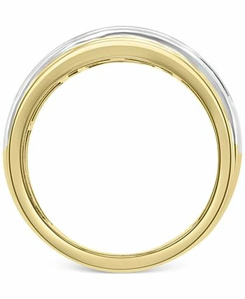 EFFY Collection ® Men's Diamond Double-Row Ring (1/4 Ct. T.w.) In 14k Gold & White Gold 3 EFFY Collection ® Men's Diamond Double-Row Ring (1/4 Ct. T.w.) In 14k Gold & White Gold - Image 3