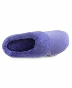 Isotoner Signature Women's Micro Terry Sport Hoodback Slippers -rings shop 18914468 fpx