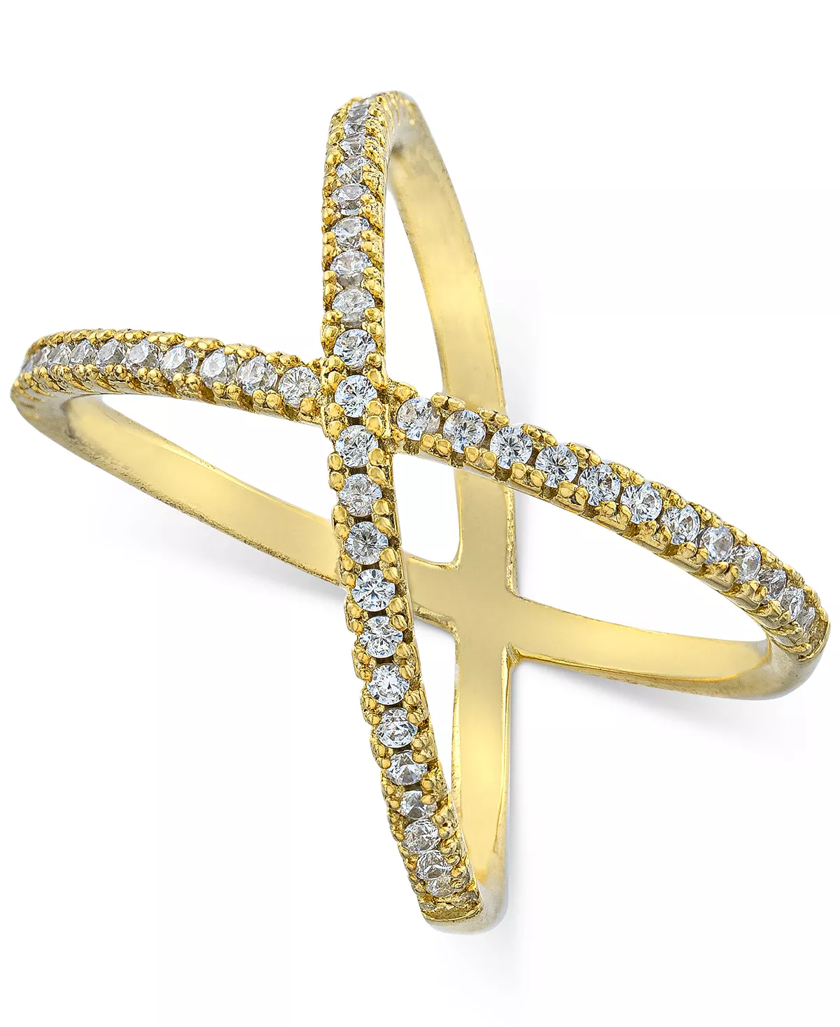 Giani Bernini Cubic Zirconia Crisscross Statement Ring In Gold-Plated Sterling Silver, Created For Macy's 3 Giani Bernini Cubic Zirconia Crisscross Statement Ring In Gold-Plated Sterling Silver, Created For Macy's - Image 3