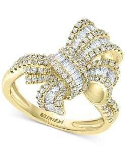 EFFY Collection ® Diamond Baguette Ribbon Statement Ring (3/4 Ct. T.w.) In 14k Gold