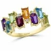 EFFY Collection ® Multi-Gemstone (2-1/5 Ct. T.w.) & Diamond (1/20 Ct. T.w.) Ring In 14k Gold