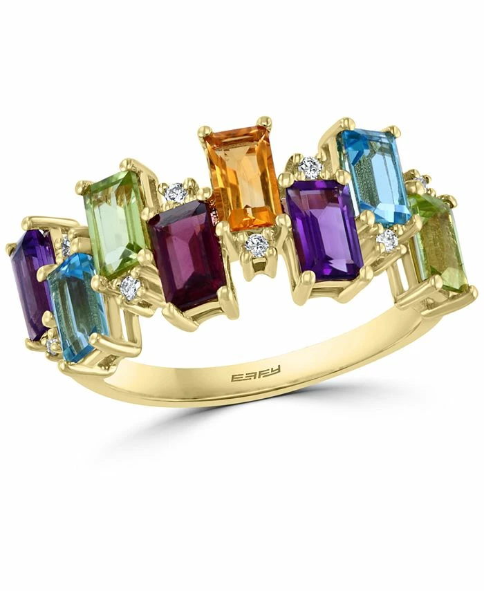 EFFY Collection ® Multi-Gemstone (2-1/5 Ct. T.w.) & Diamond (1/20 Ct. T.w.) Ring In 14k Gold 1 EFFY Collection ® Multi-Gemstone (2-1/5 Ct. T.w.) & Diamond (1/20 Ct. T.w.) Ring In 14k Gold