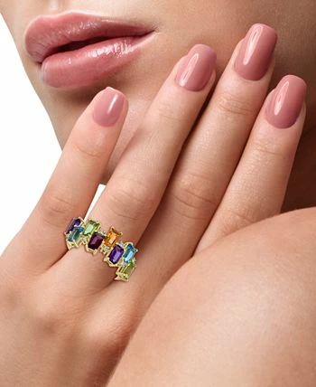 EFFY Collection ® Multi-Gemstone (2-1/5 Ct. T.w.) & Diamond (1/20 Ct. T.w.) Ring In 14k Gold 3 EFFY Collection ® Multi-Gemstone (2-1/5 Ct. T.w.) & Diamond (1/20 Ct. T.w.) Ring In 14k Gold - Image 3