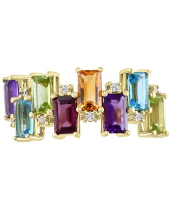EFFY Collection ® Multi-Gemstone (2-1/5 Ct. T.w.) & Diamond (1/20 Ct. T.w.) Ring In 14k Gold 12 EFFY Collection ® Multi-Gemstone (2-1/5 Ct. T.w.) & Diamond (1/20 Ct. T.w.) Ring In 14k Gold -rings shop 19331981 fpx