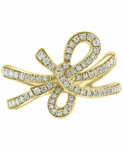 EFFY Collection ® Diamond Ribbon Tie Statement Ring (1/2 Ct. T.w.) In 14k Gold