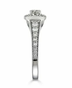 Macy's Diamond Halo Bridal Set (1 1/5 Ct. T.w.) In 14K White Gold 15 Macy's Diamond Halo Bridal Set (1 1/5 Ct. T.w.) In 14K White Gold -rings shop 19450090 fpx