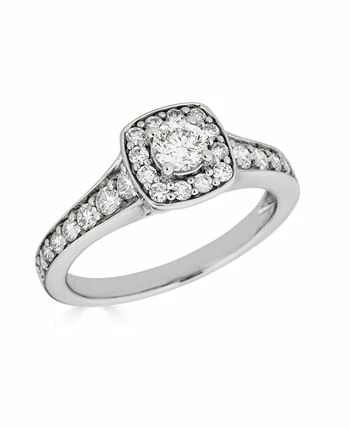 Macy's Diamond Halo Bridal Set (1 1/5 Ct. T.w.) In 14K White Gold 5 Macy's Diamond Halo Bridal Set (1 1/5 Ct. T.w.) In 14K White Gold - Image 5