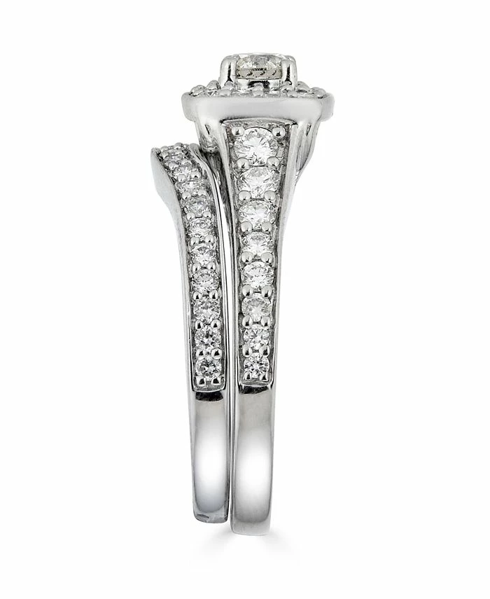 Macy's Diamond Halo Bridal Set (1 1/5 Ct. T.w.) In 14K White Gold 4 Macy's Diamond Halo Bridal Set (1 1/5 Ct. T.w.) In 14K White Gold - Image 4