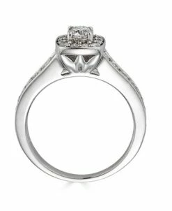 Macy's Diamond Halo Bridal Set (1 1/5 Ct. T.w.) In 14K White Gold 14 Macy's Diamond Halo Bridal Set (1 1/5 Ct. T.w.) In 14K White Gold -rings shop 19450095 fpx