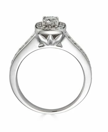 Macy's Diamond Halo Bridal Set (1 1/5 Ct. T.w.) In 14K White Gold 6 Macy's Diamond Halo Bridal Set (1 1/5 Ct. T.w.) In 14K White Gold - Image 6