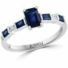 EFFY Collection ® Sapphire (1-1/20 Ct. T.w.) & Diamond (1/20 Ct. T.w.) Ring In 14k White Gold