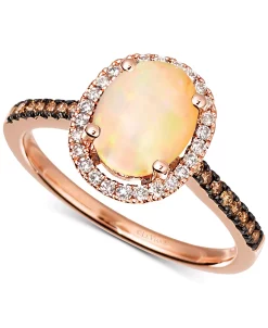 Le Vian Opal (1 Ct. T.w.) & Diamond (1/4 Ct. T.w) Ring In 14k Rose Gold