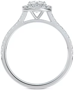 De Beers Forevermark Iamond Round Halo Pavé Engagement (1-1/3 Ct. T.w.) In 14k White Gold 8 De Beers Forevermark Iamond Round Halo Pavé Engagement (1-1/3 Ct. T.w.) In 14k White Gold -rings shop 19476873 fpx