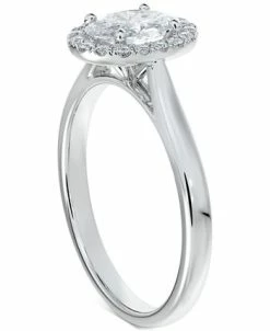 De Beers Forevermark Iamond Oval-Cut Halo Engagement Ring (7/8 Ct. T.w.) In 14k White Gold -rings shop 19478599 fpx