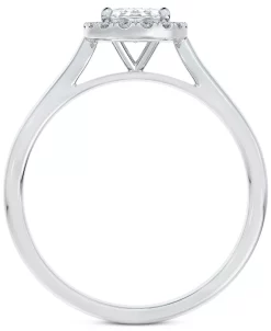 De Beers Forevermark Iamond Oval-Cut Halo Engagement Ring (7/8 Ct. T.w.) In 14k White Gold -rings shop 19478600 fpx