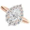 De Beers Forevermark Iamond Pear-Cut Halo Engagement Ring (7/8 Ct. T.w.) In 14k Rose Gold