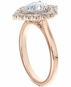 De Beers Forevermark Iamond Pear-Cut Halo Engagement Ring (7/8 Ct. T.w.) In 14k Rose Gold 7 De Beers Forevermark Iamond Pear-Cut Halo Engagement Ring (7/8 Ct. T.w.) In 14k Rose Gold -rings shop 19478772 fpx