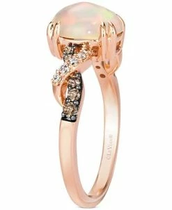 Le Vian Neopolitan Opal (1 Ct. T.w.) & Diamond (1/6 Ct. T.w.) Twist Ring In 14k Rose Gold -rings shop 19522424 fpx