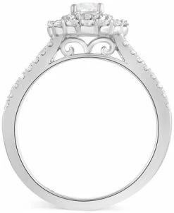 Macy's Diamond Pear Halo Ring (1 Ct. T.w.) In 14k White Gold 7 Macy's Diamond Pear Halo Ring (1 Ct. T.w.) In 14k White Gold -rings shop 19690262 fpx