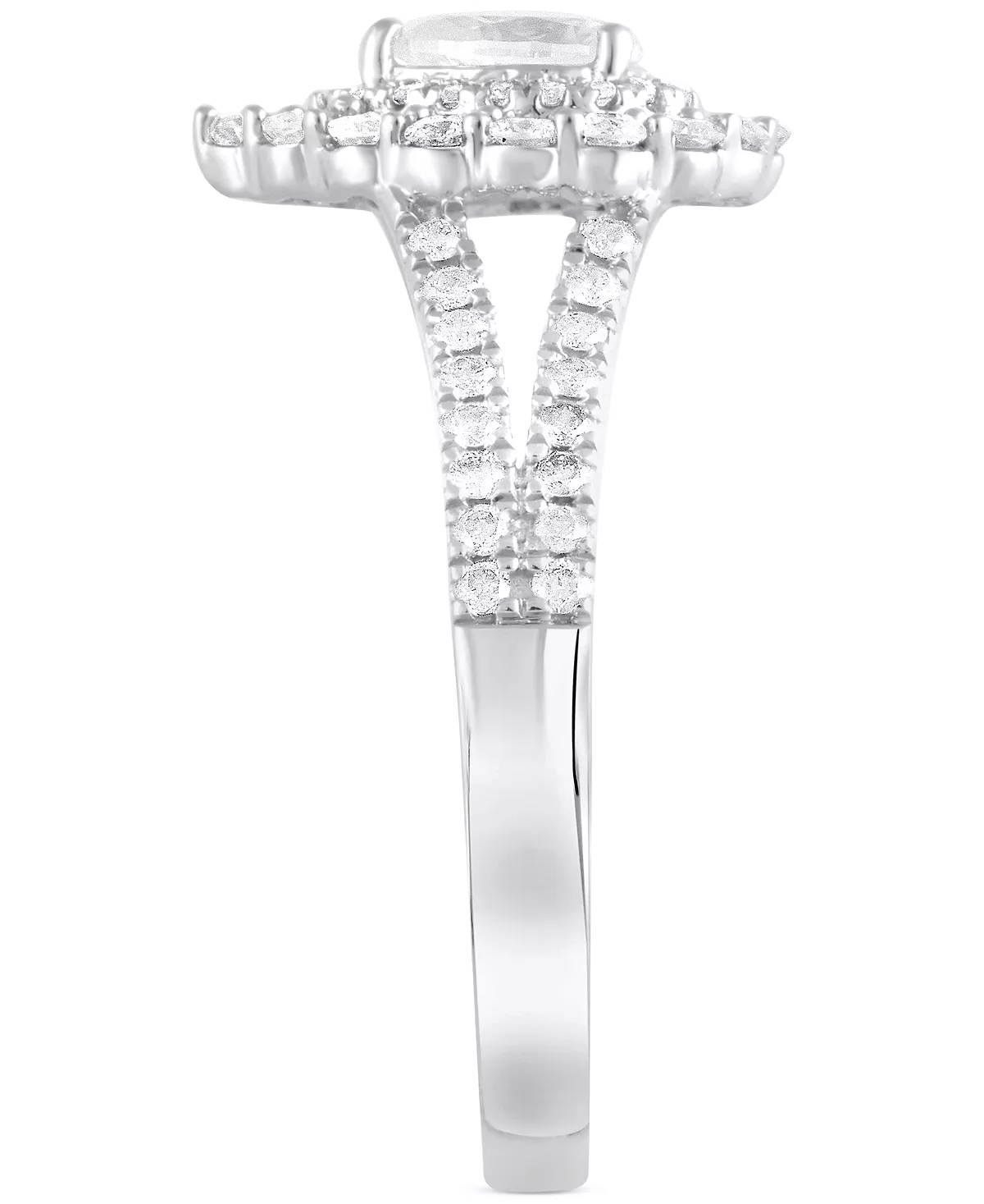 Macy's Diamond Pear Halo Ring (1 Ct. T.w.) In 14k White Gold 4 Macy's Diamond Pear Halo Ring (1 Ct. T.w.) In 14k White Gold - Image 4