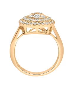 Wrapped In Love Diamond Teardrop Cluster Statement Ring (1 Ct. T.w.) In 14k White Gold Or 14k Yellow Gold, Created For Macy's -rings shop 19723788 fpx