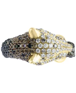 EFFY Collection ® Diamond (2-1/8 Ct. T.w.) & Tsavorite (1/8 Ct. T.w.) Ombré Panther Ring In 14k Gold -rings shop 19906201 fpx