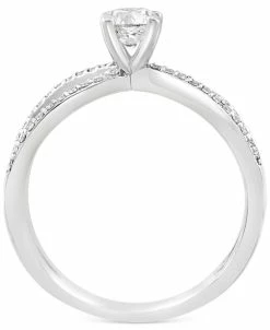 EFFY Collection ® Diamond Crisscross Solitaire Ring (5/8 Ct. T.w.) In 14k White Gold 9 EFFY Collection ® Diamond Crisscross Solitaire Ring (5/8 Ct. T.w.) In 14k White Gold -rings shop 19909573 fpx
