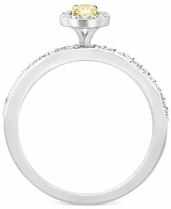 EFFY Collection ® Yellow & White Oval Halo Diamond Bridal Set (5/8 Ct. T.w.) In 14k Gold & White Gold 11 EFFY Collection ® Yellow & White Oval Halo Diamond Bridal Set (5/8 Ct. T.w.) In 14k Gold & White Gold -rings shop 19915493 fpx