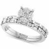 EFFY Collection ® Diamond Round Cluster Bridal Set (1-1/20 Ct. T.w.) In 14k White Gold