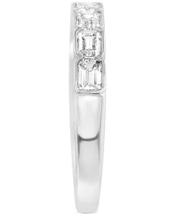 EFFY Collection ® Diamond Emerald-Cut Band (3/4 Ct. T.w.) In 14k White Gold 10 EFFY Collection ® Diamond Emerald-Cut Band (3/4 Ct. T.w.) In 14k White Gold -rings shop 19915593 fpx
