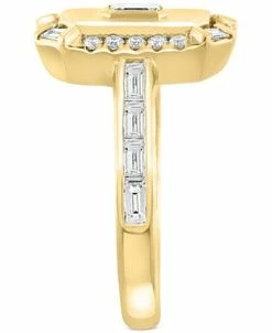 EFFY Collection ® Diamond Polished Rectangle Statement Ring (5/8 Ct. T.w.) In 14k Yellow Gold -rings shop 19951131 fpx