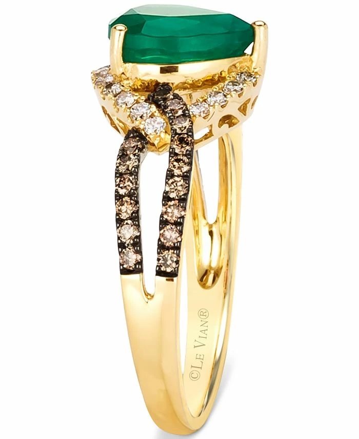 Le Vian New Emerald (1-1/2 Ct. T.w.) & Diamond (1/2 Ct. T.w.) Ring In 14k Gold 4 Le Vian New Emerald (1-1/2 Ct. T.w.) & Diamond (1/2 Ct. T.w.) Ring In 14k Gold - Image 4