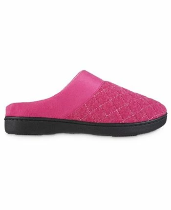 Isotoner Signature Women's Diamond Quilted Morgan Hoodback Slippers 2 Isotoner Signature Women's Diamond Quilted Morgan Hoodback Slippers - Image 2