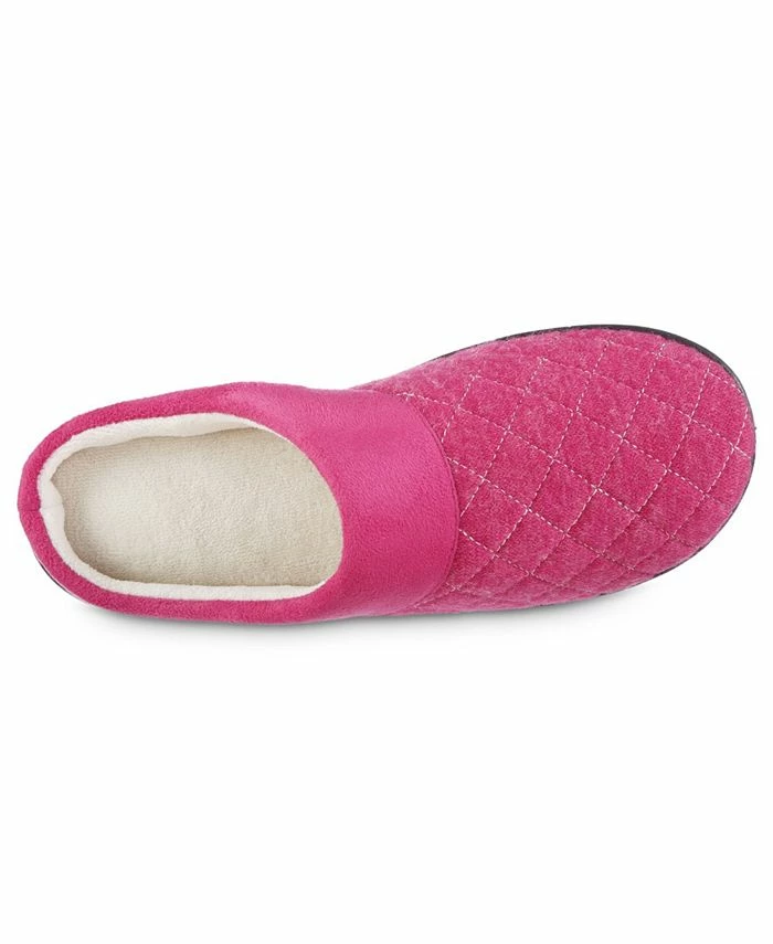 Isotoner Signature Women's Diamond Quilted Morgan Hoodback Slippers 4 Isotoner Signature Women's Diamond Quilted Morgan Hoodback Slippers - Image 4