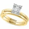 EFFY Collection ® Diamond Baguette Cluster Bridal Set (3/8 Ct. T.w.) In 14k White Gold And 14k Gold & White Gold