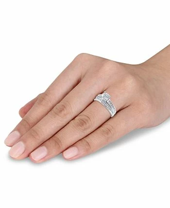 Macy's Diamond (1-1/2 Ct. T.w.) Channel-Set Bridal Set In 14K White, Yellow Or Rose Gold 3 Macy's Diamond (1-1/2 Ct. T.w.) Channel-Set Bridal Set In 14K White, Yellow Or Rose Gold - Image 3