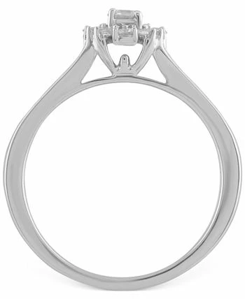 Macy's Diamond Halo Split Shank Engagement Ring (3/8 Ct. T.w.) In 14k White Gold 3 Macy's Diamond Halo Split Shank Engagement Ring (3/8 Ct. T.w.) In 14k White Gold - Image 3