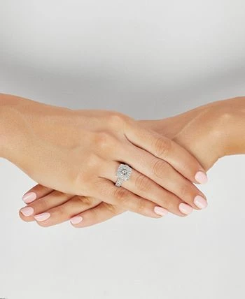 Macy's Diamond Princess Multi-Halo Engagement Ring (1 Ct. T.w.) In 14k White Gold 2 Macy's Diamond Princess Multi-Halo Engagement Ring (1 Ct. T.w.) In 14k White Gold - Image 2