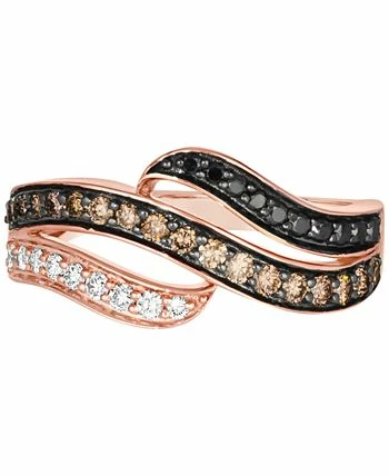 Le Vian Multicolor Diamond Swirl Ring (1/2 Ct. T.w.) In 14k Rose Gold 3 Le Vian Multicolor Diamond Swirl Ring (1/2 Ct. T.w.) In 14k Rose Gold - Image 3
