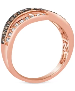 Le Vian Multicolor Diamond Swirl Ring (1/2 Ct. T.w.) In 14k Rose Gold 10 Le Vian Multicolor Diamond Swirl Ring (1/2 Ct. T.w.) In 14k Rose Gold -rings shop 20348971 fpx