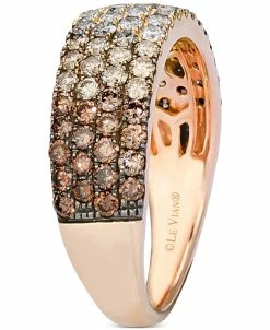 Le Vian Ombré Diamond (1-1/4 Ct. T.w.) & Nude Diamond (1/6 Ct. T.w.) Band In 14k Rose Gold -rings shop 20349019 fpx