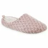 Isotoner Signature Women's Chunky Knit Sutton Hoodback Slippers
