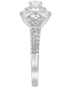 Macy's Diamond Princess & Round Multi-Halo Engagement Ring (1 Ct. T.w.) In 14k White Gold 8 Macy's Diamond Princess & Round Multi-Halo Engagement Ring (1 Ct. T.w.) In 14k White Gold -rings shop 20474854 fpx