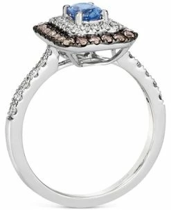 Le Vian Blueberry Sapphire (3/8 Ct. T.w.) & Diamond (5/8 Ct. T.w.) Halo Ring In 14k White Gold 8 Le Vian Blueberry Sapphire (3/8 Ct. T.w.) & Diamond (5/8 Ct. T.w.) Halo Ring In 14k White Gold -rings shop 20492244 fpx